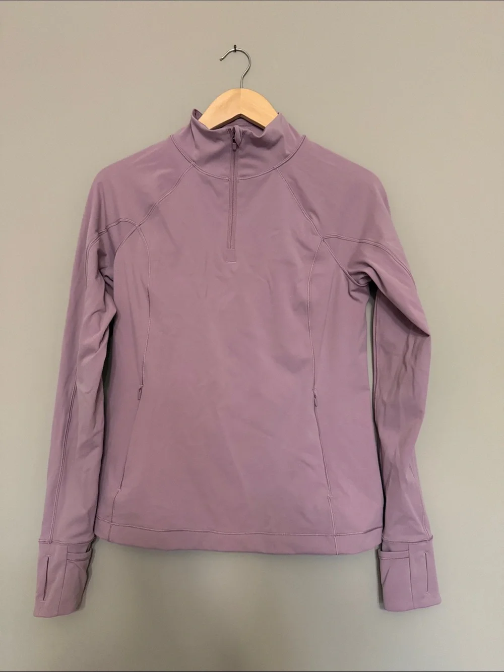 Athleta Lavender Half-Zip Active Pullover - Picture 1 of 4